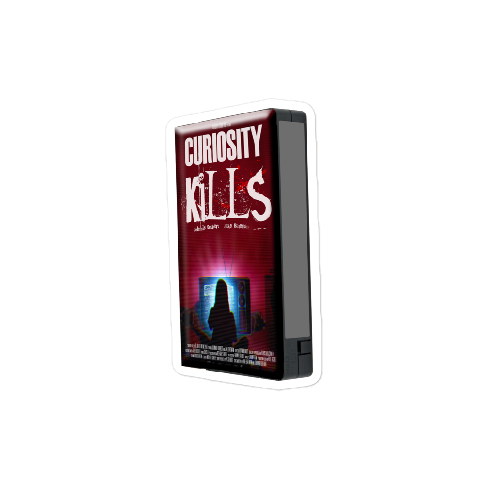 Curiosity Kills VHS Bubble-Free Stickers